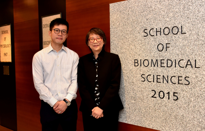 Dr Michael Shing-Yan Huen (left), Associate Professor of School of Biomedical Sciences, Li Ka Shing Faculty of Medicine, HKU and Professor Ui-Soon Khoo (right), Clinical Professor of Department of Pathology, Li Ka Shing Faculty of Medicine, HKU collaborated in this study.  